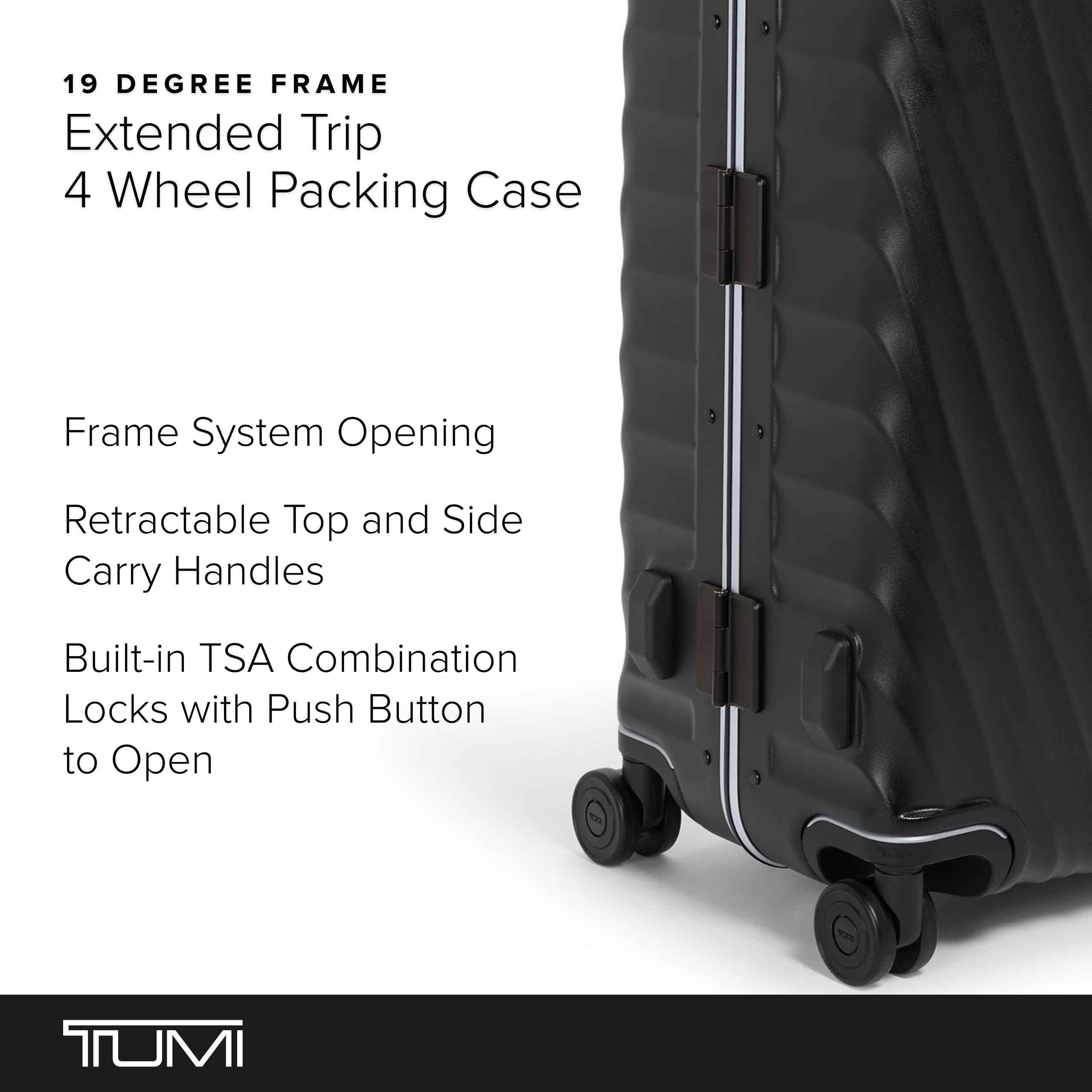 TUMI 19 Degree Frame Extended Trip 4 Wheel Packing Case - Lightweight Suitcase - Hard Shell Luggage - 30.0