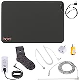 Hooga Grounding Mat Kit for Pain Relief, Energy, Sleep, Inflammation, Wellness with Conductive Socks, Adapter, Outlet Tester,