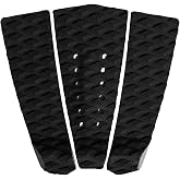 Abahub 3-Piece EVA Surfboard Traction Pad, Deck Pad with Kicker for Boards | Traction Pads Surfboard,Surf Pads,Stomp Pad Surf,Surfboard Grip Pad,Black/Blue/Green/Gray/Orange/Pink/White/Wine Red