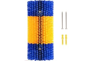 KUNBEIEN Hair Brush Kit, Livestock Scratch Brushes for Full Massage, Relieve Itching on Back of Horses, Cattle, Sheep, Pigs, Blue