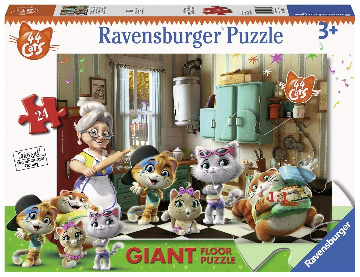 Ravensburger 44 Cats B Puzzle, Floor, 24 Pieces, 03004