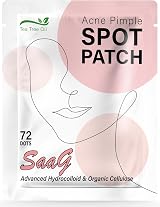 SaaG Acne Pimple Patches 72 Pack Hydrocolloid Spot Blemish Treatment Tea Tree view 1
