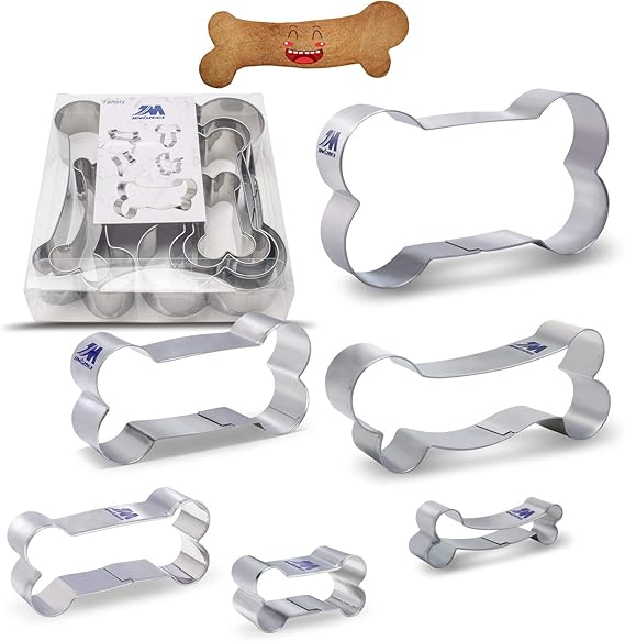 Dog Bone Dog Biscuit Cookie Cutters Set for Homemade Treats,Stainless