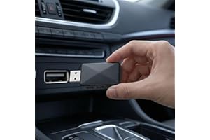 2in1 Carplay Wireless Adapter, Mini USB Small Dongle Fast Auto Connect for Apple iPhone iOS & Android No Delay