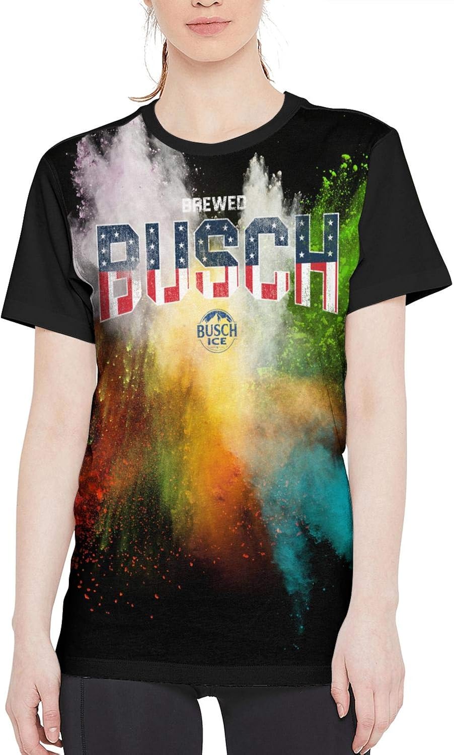 red white and busch light shirt