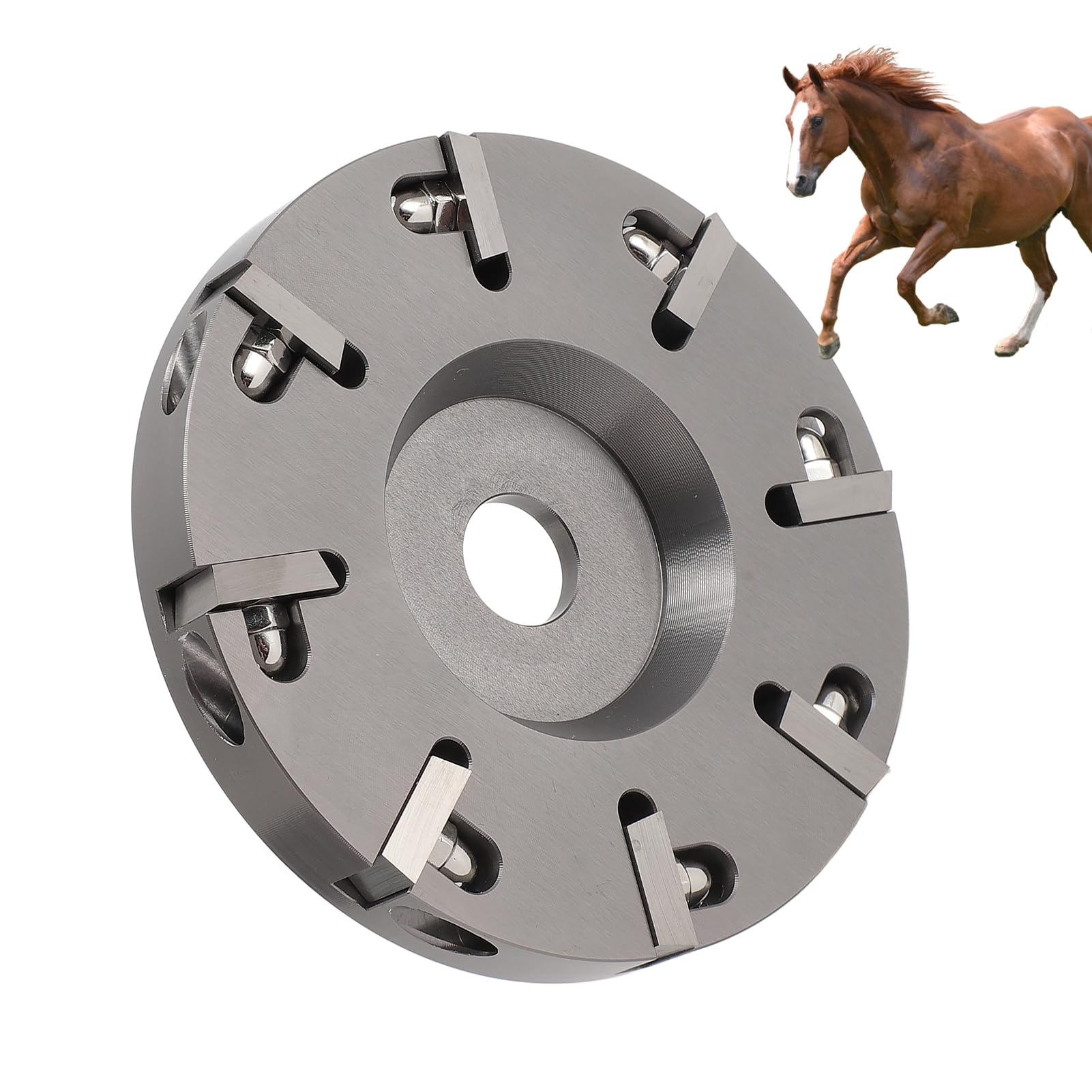 Goshyda Livestock Hoof Trimming Disc, Steel Horses Hoof Trimming Disc Plate with 8 Teeth, Professional Sheep Cattles Horses Cow Hoof Trimming Grinding Disc, for Angle Grinder