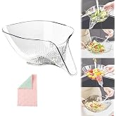 Multi-functional Drain Basket with Cleaning Cloth | 2024 New Kitchen Sink Drain Basket | Large Strainer | Essential Kitchen T