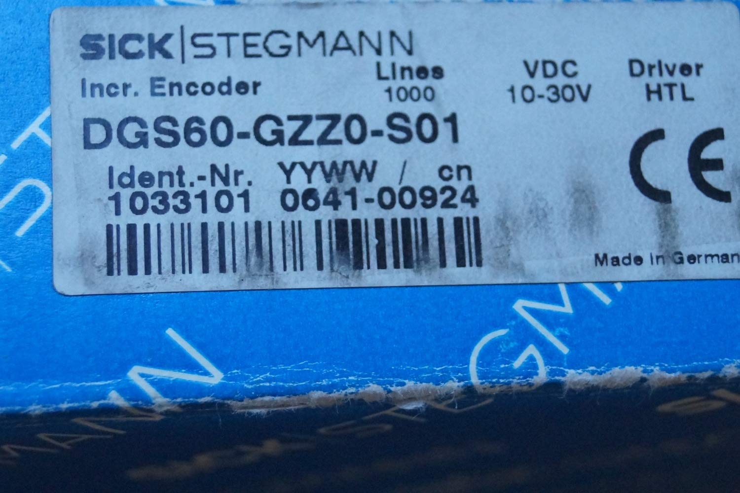 Sick Stegmann DGS60-GZZ0-S01 - Sensor de intensidad de tinta: Amazon.es: Industria, empresas y ciencia