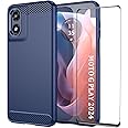 outpram for Moto G Play 2024 Case with Screen Protector Shock-Absorption Flexible Slim Soft TPU Protective Cell Phone Cover f