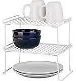 Amazon.com: Grayline 40192, Medium Long Stacking Shelf, White: Home ...