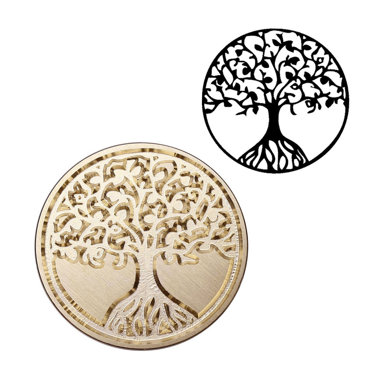 Wax Seal Stamp,Mogoko Vintage Retro Classical Wax Seal Stamp Copper Stamp with Fancy Pattern(Many patterns available) (Tree Of Life)