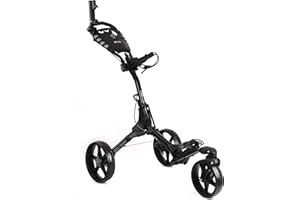 ACCUFLI Trio Golf Cart with 360 Swivel Front Wheel, Quick Fold/Open