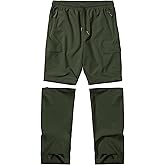 Boys Convertible Hiking Pants Kids Zip Off Scout Pants Youth Teen Boy Quick Dry Outdoor Fishing Waterproof Lightweight 4-18Y