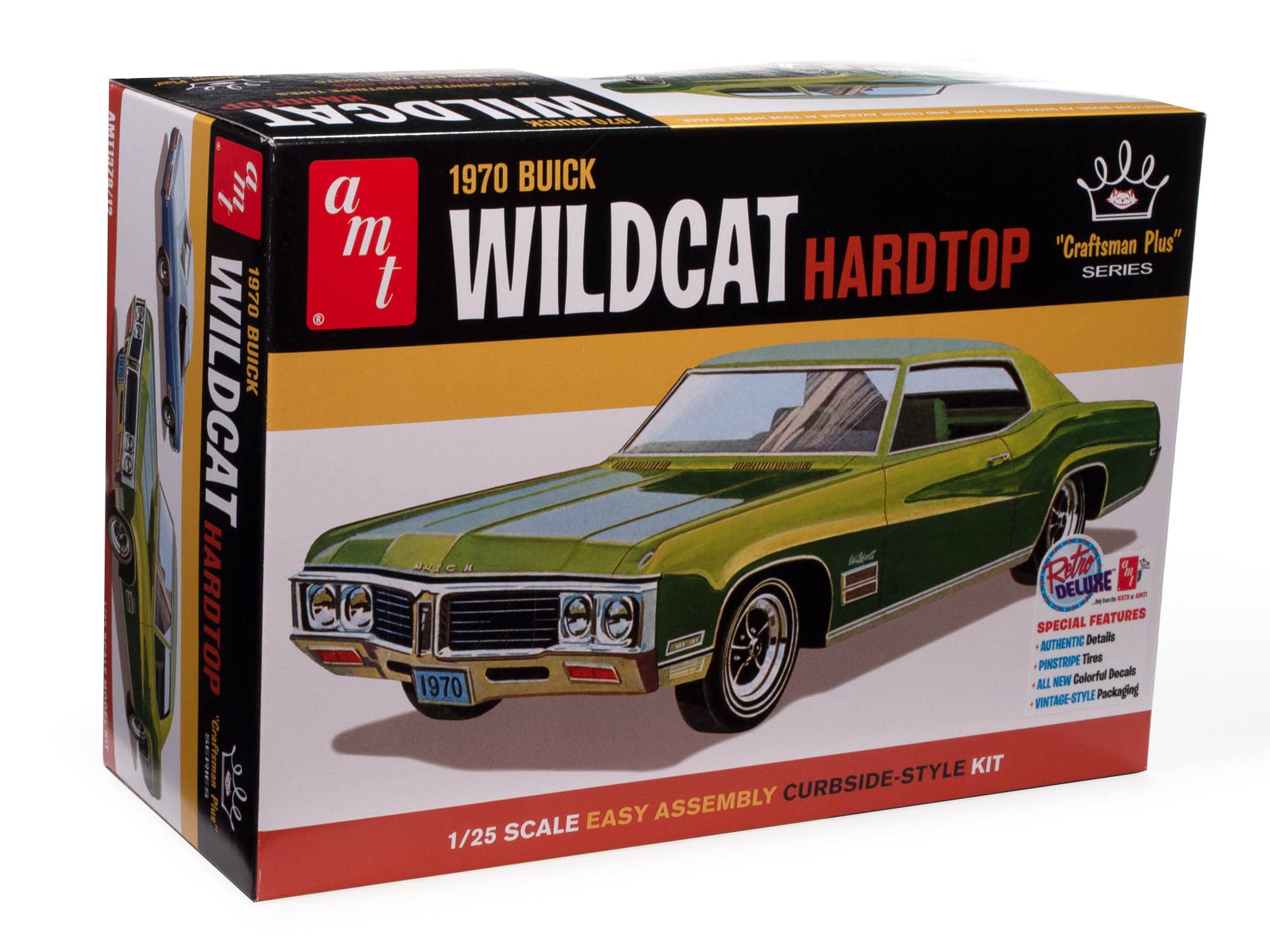 AMT AMT1379/12 1/25 1970s Buick Wildcat Hardtop Model Kit, Not Painted