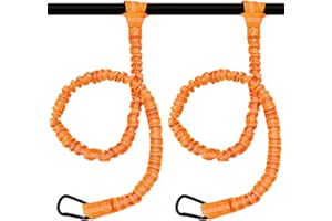 Apeso 2 Pack Kayak Paddle Leash, Paddle Board Leash Fishing Lanyard Tool Tether with Carabiner Kayaking Accessories