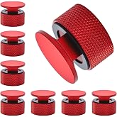 8-Pack Aluminum Alloy Welding Hood Fasteners, Welding Helmet | Red aluminum alloy; includes non-slip silicone washers for pipeliner welding hoods