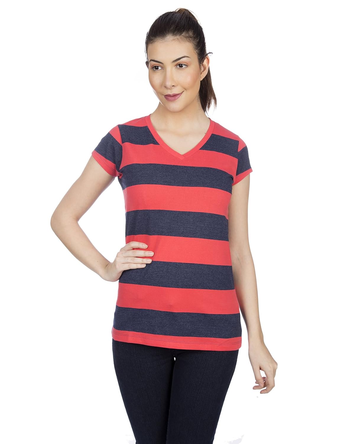 goldstroms v-neck tripe tee