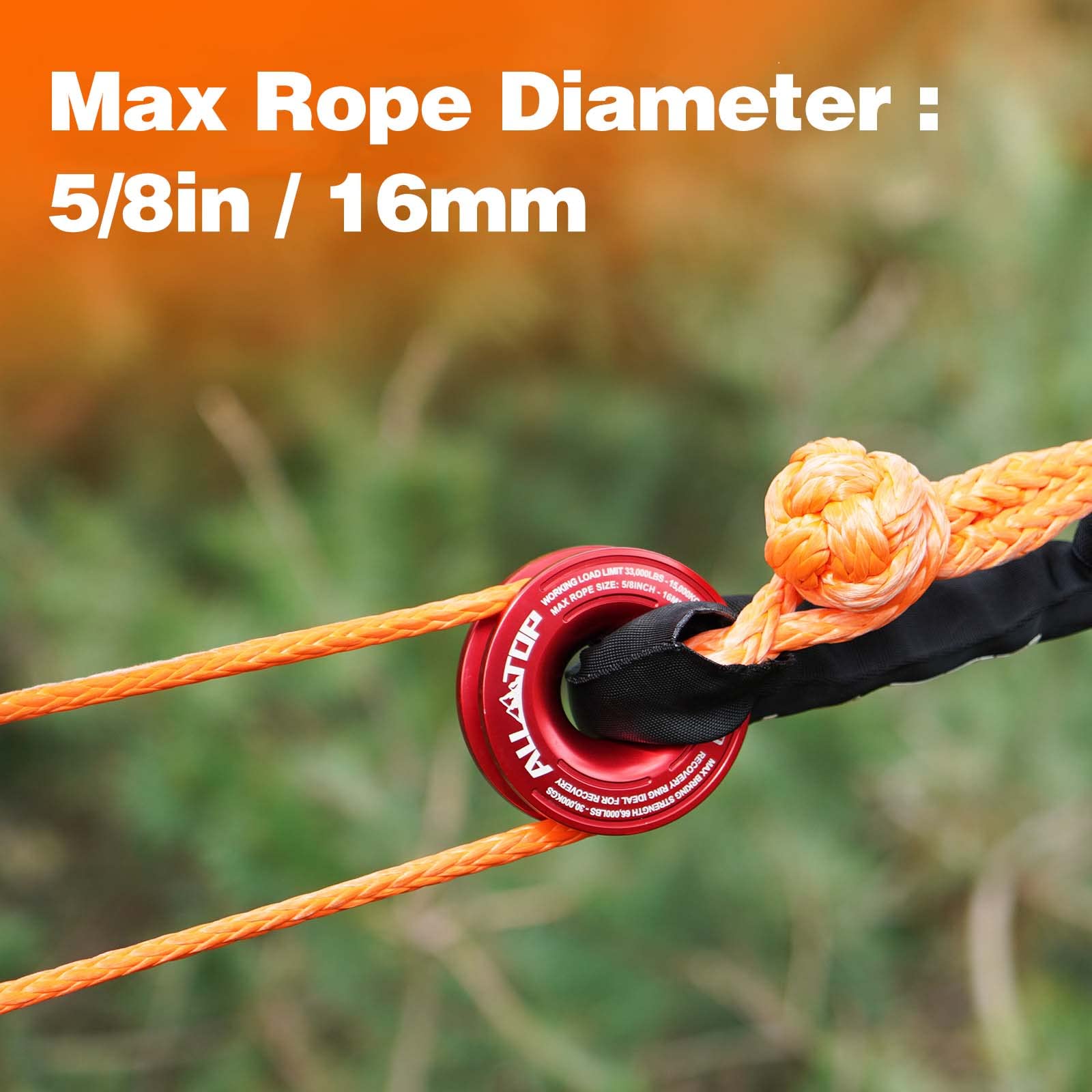 ALL-TOP Recovery Ring 66000 LBS Winch Snatch Towing