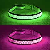YFbrite Light Up Dog Collar LED USB Rechargeable Green Large view 8