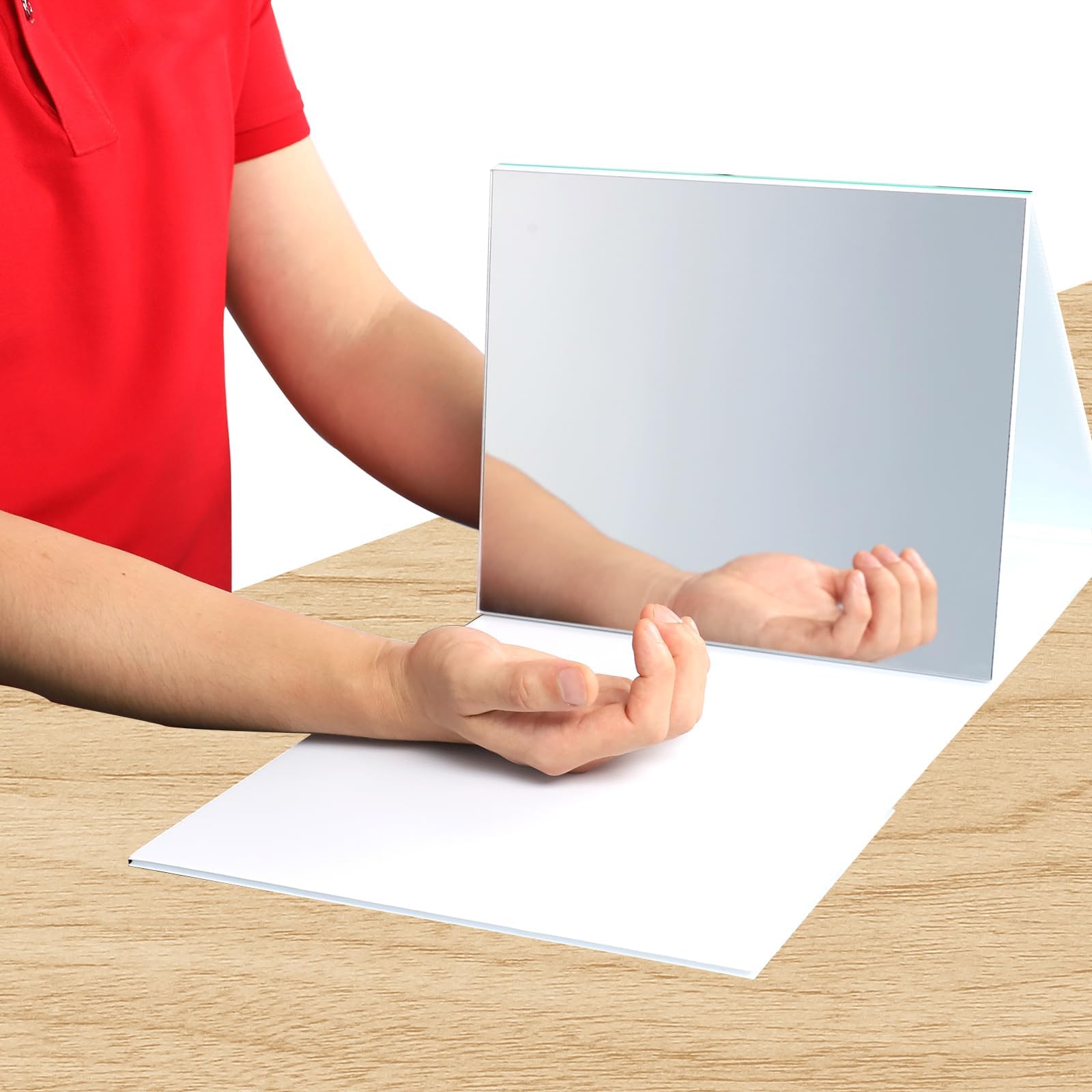 Photo 1 of 2025 New Upgrade Mirror Therapy Box for Stroke Rehabilitation - Clear Large Visual Range, Mirror Therapy Box for Hand Stroke Folding & Adjustable View Mirror Box Therapy for Hand & Arm Exercise