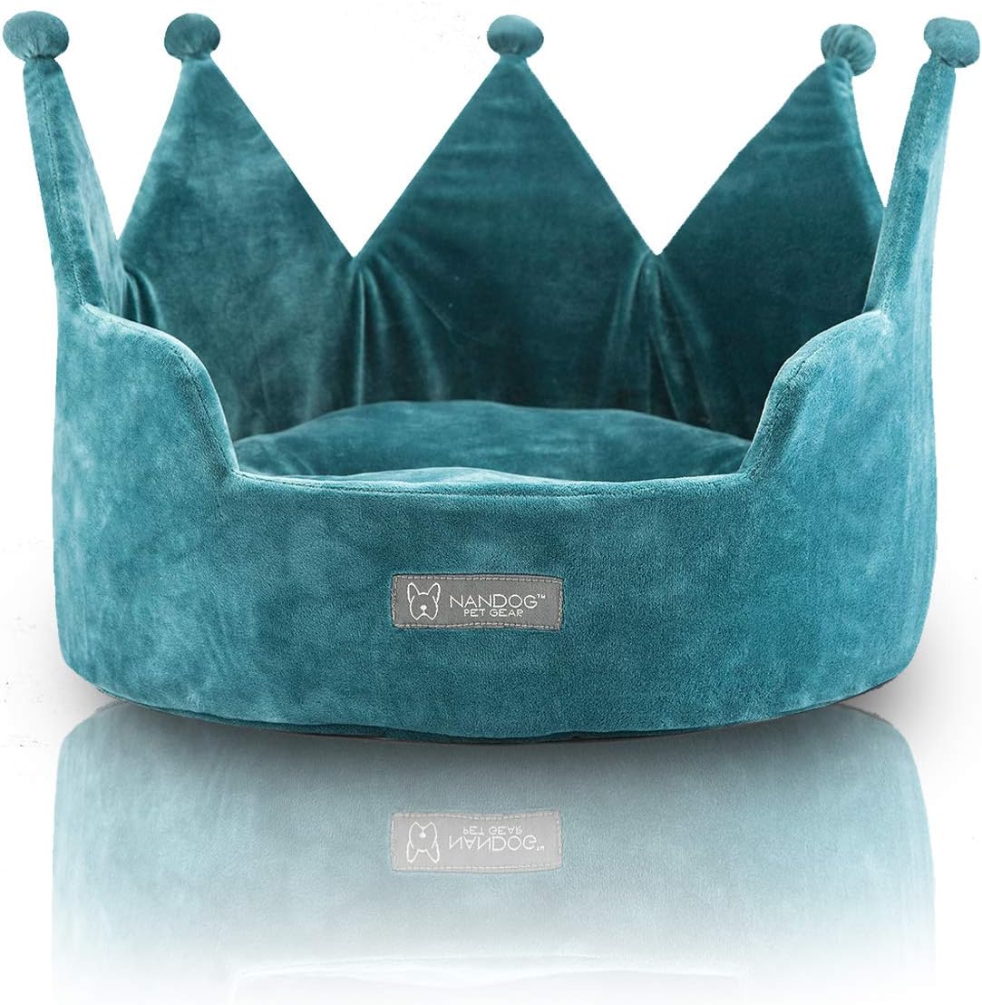 NANDOG Specialty PET BEDS (Crown Teal Green)