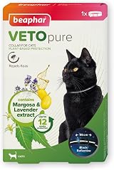 Beaphar VETOpure Reflective Flea Collar for Cats 35cm Margosa