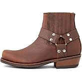 7L SIETE LEGUAS - Men's Leather Biker Ankle Boot for Men Style 3600