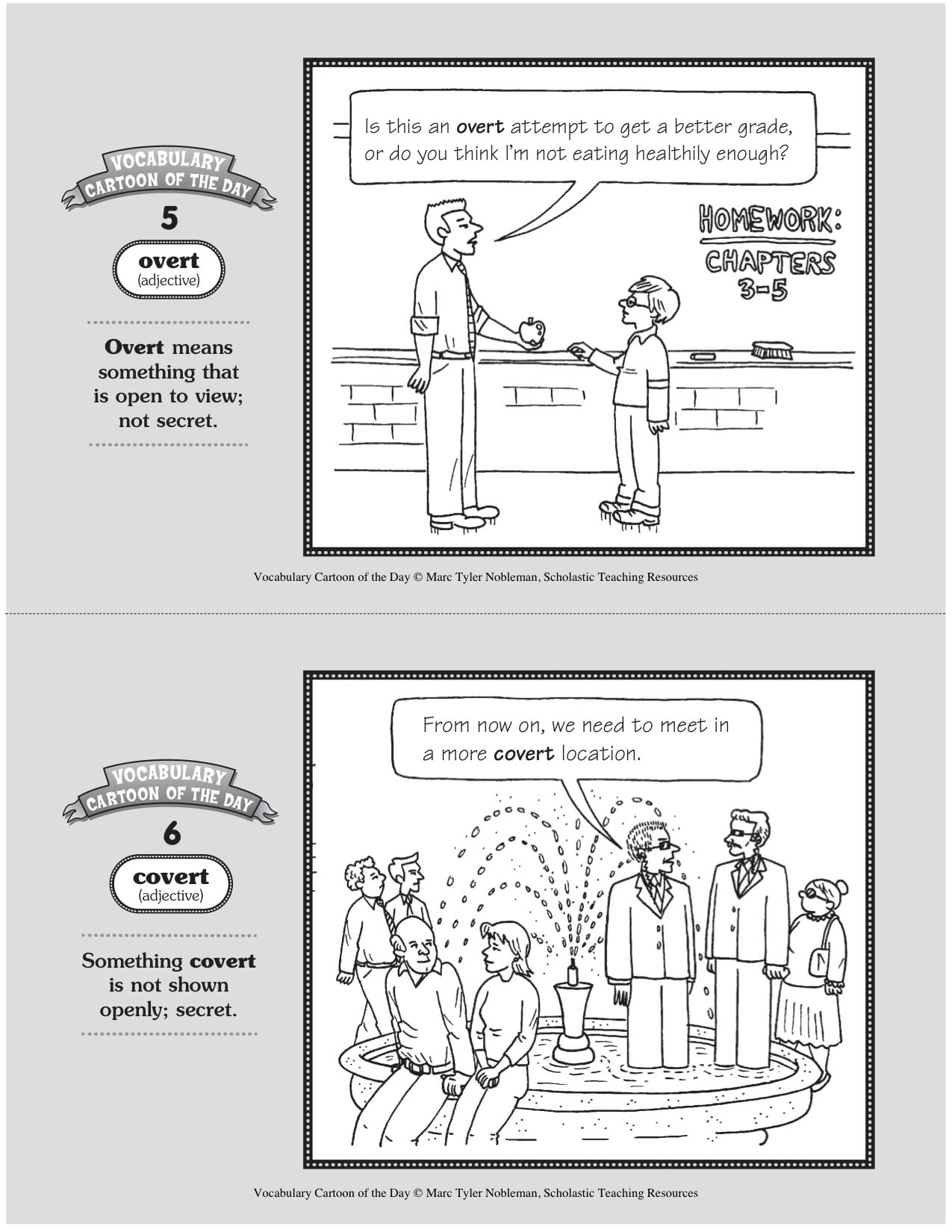 Vocabulary Cartoons For Kids