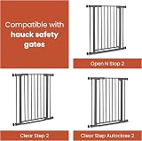 hauck 21 cm Safety Gate Extension Dark Grey with Connectors for Pressure Fit view 3