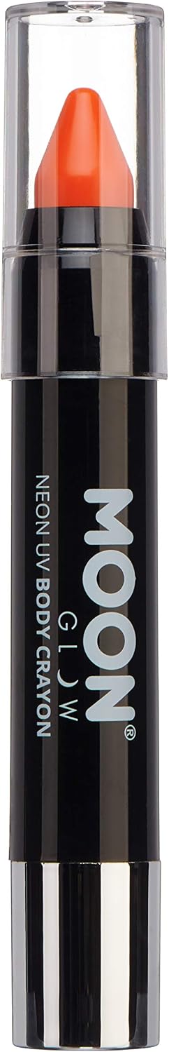 Moon Glow - Neon UV Paint Stick Body Crayon for the Face & Body - Intense Orange