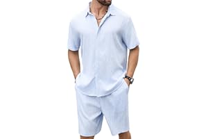 TURRLUDY 2 Piece Hawaiian Outfit Vacation Short Sets Tropical Shorts Set Outfits Casual Breathable Beachwear