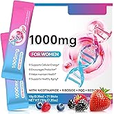 LEISGOTO 1000mg High-Potency Liquid Supplement, with Nicotinamide, Riboside, PQQ, Resveratrol, Helps Maintain Health, for Women & Men