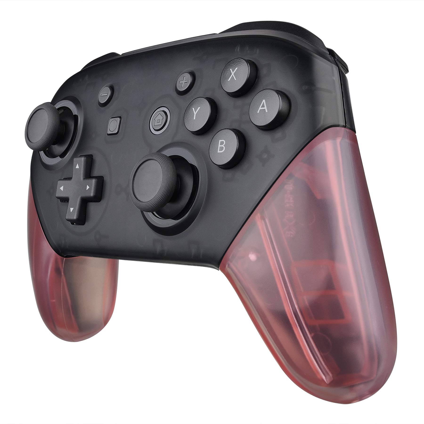 eXtremeRate Cherry Pink Replacement Handle Grips for Nintendo Switch Pro Controller, DIY Hand Grip Shell for Nintendo Switch Pro - Controller NOT Included