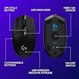 Logitech G G305 Wireless Gaming Mouse HERO 12K 12000 DPI Black view 7
