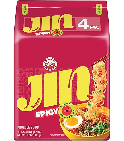 Amazon.com: OTOKI Jin Ramen Chicken Korean Instant Ramen, Savory