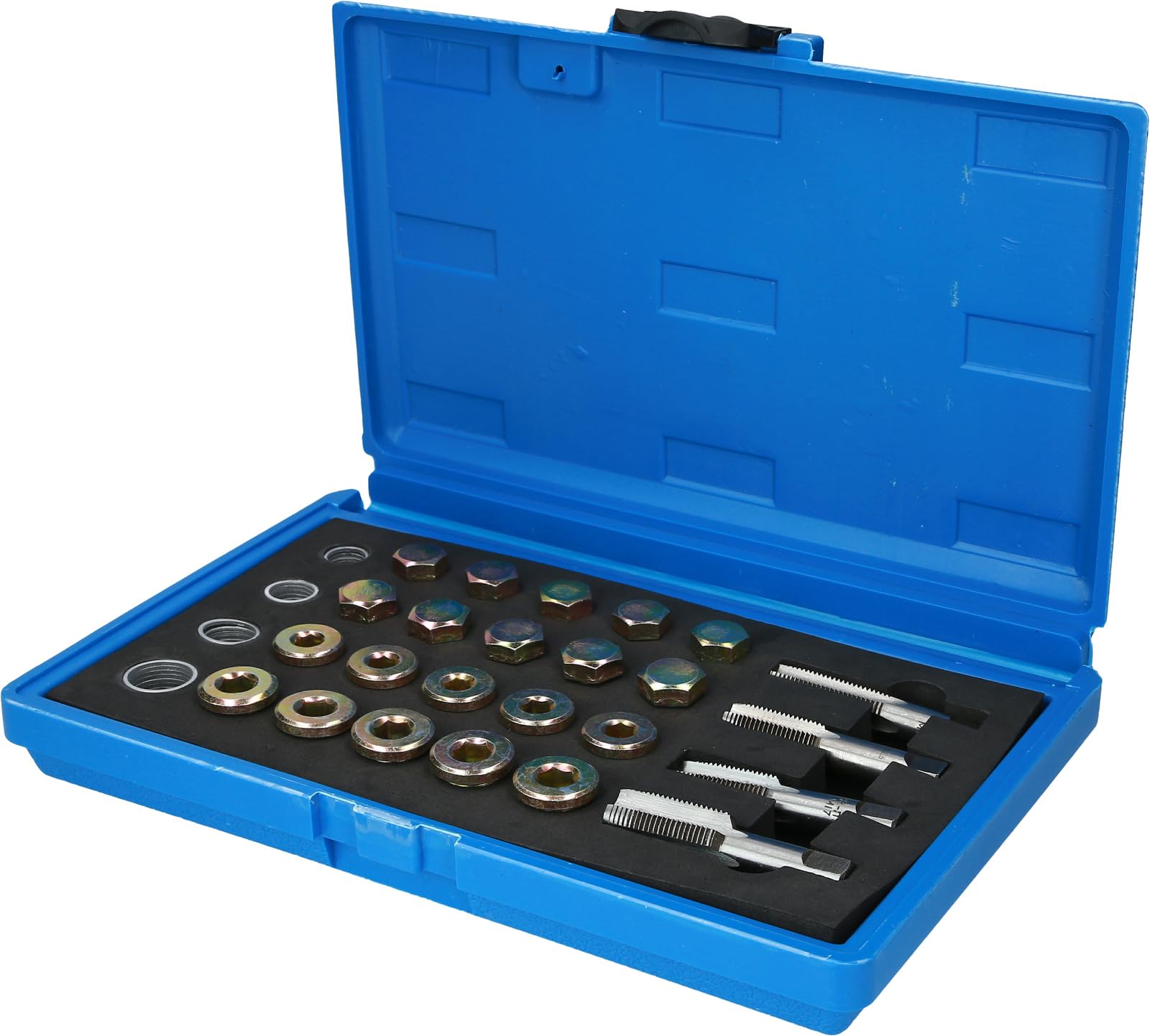 BRILLIANT TOOLS BT711250 Oil Drain Plug Thread Kit 64 Pieces [Powered by KS Tools]