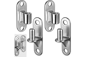 HAGWARE SUS304 Gate Hinges, 2Pack Heavy Duty Gate Hinges, Wall Mount Gate Hinge Farm Gate Hinge for Wooden Fence with 5/8'', Gate Hinge Heavy Duty Wood Fence Capacity Up to 600lbs(Not Screws)