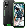 Blackview BV4800 Rugged Phone, Rugged Smartphone Unlocked, 6GB+64GB/SD 2TB Smart Phone Android, 6.56" HD+ Display, 5180mAh, IP69K Waterproof Phone, Dual 4G T-Mobile ATT, Face ID, Glove Mode, NFC
