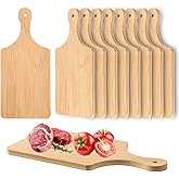 AWIZOM 6 Pcs Thicken Bamboo Cutting Board Bulk 11x5 Inch Personalized Wood Chopping Board Customized Laser Engraving Charcuterie Boards for Wedding Mother's Day Housewarming Present,0.39" Thick