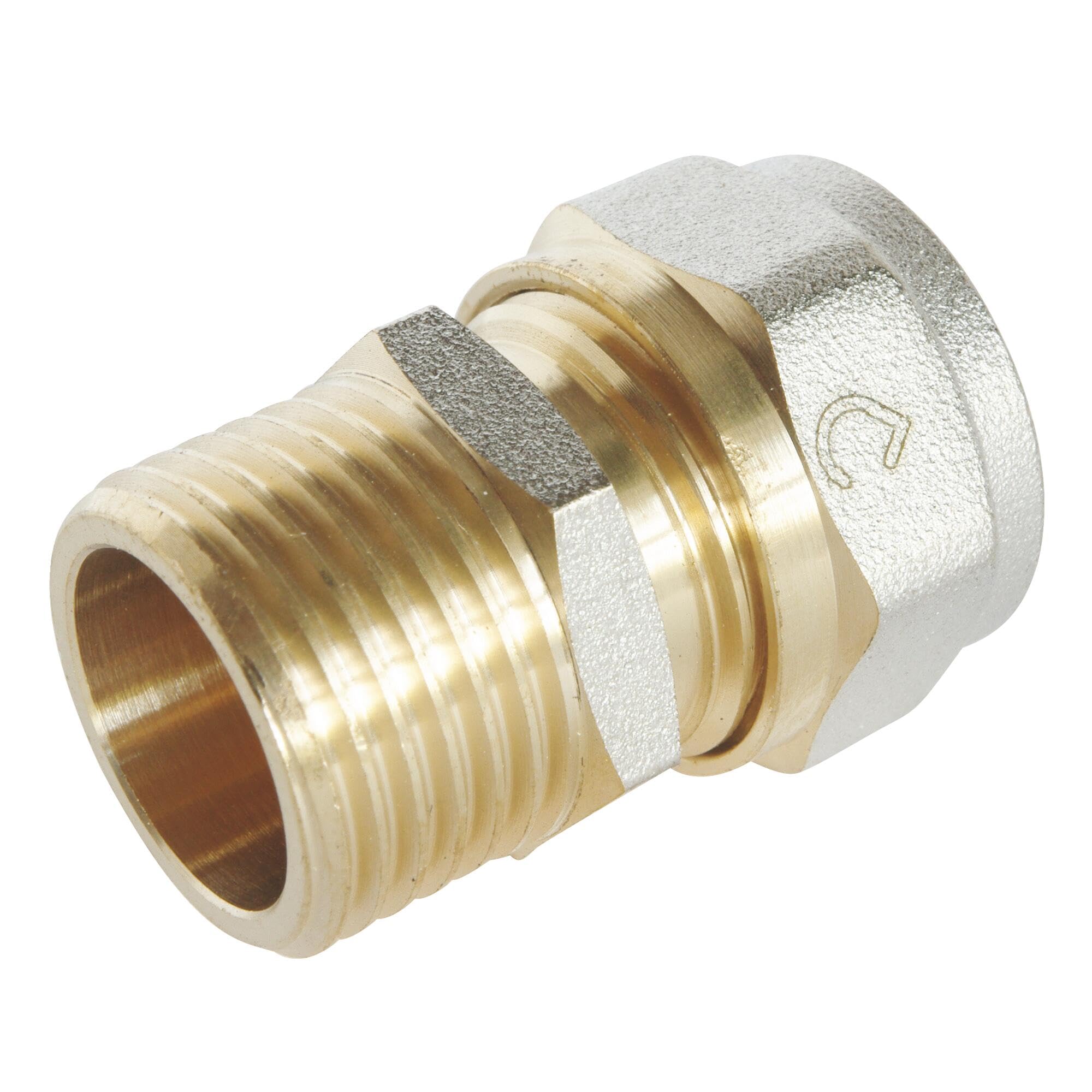 SOMATHERM FOR YOU - / 3716-16-15 Compression Straight Fitting for Multilayer Tube Diameter 16 - Male 15/21 Inch