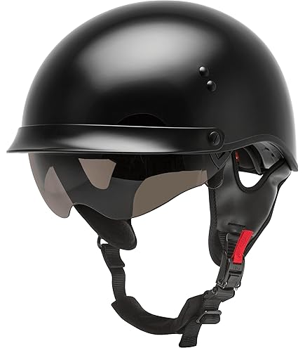 GMAX HH-65 Naked DOT Approved Half Helmet for Motorcycle, Moped, Scooter and More : Automotive