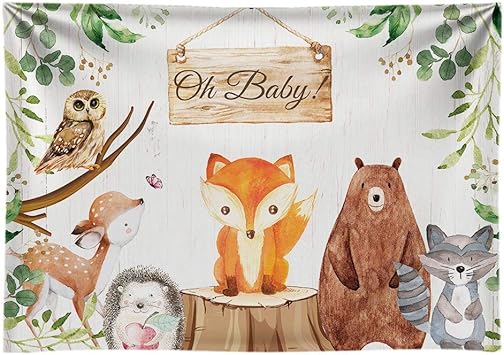 amazon woodland baby shower decorations