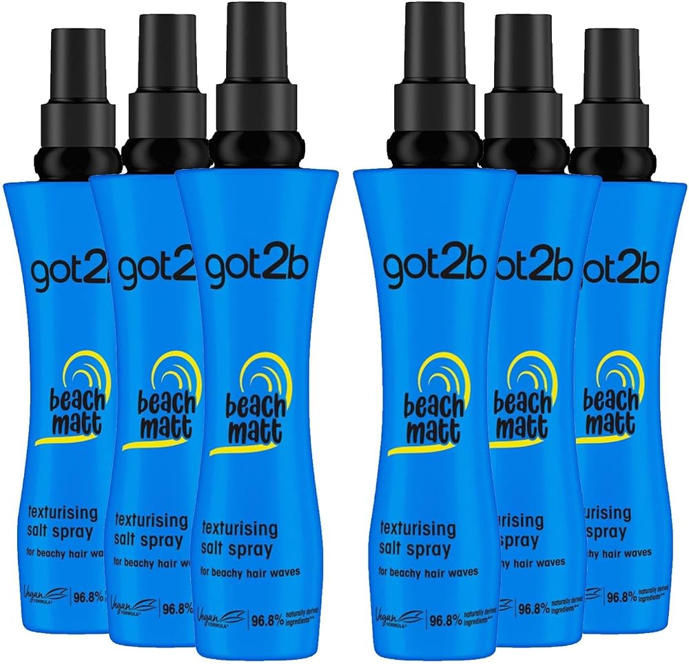 Schwarzkopf got2b Beach Matt Salt Spray 200ml 6 Pack