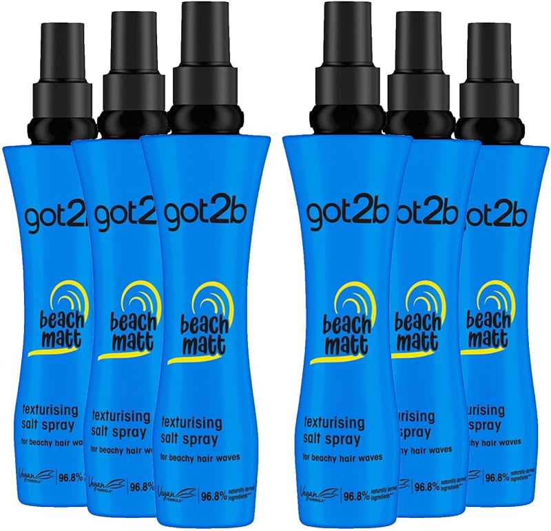 Schwarzkopf got2b Beach Matt Salt Spray 200ml 6 Pack