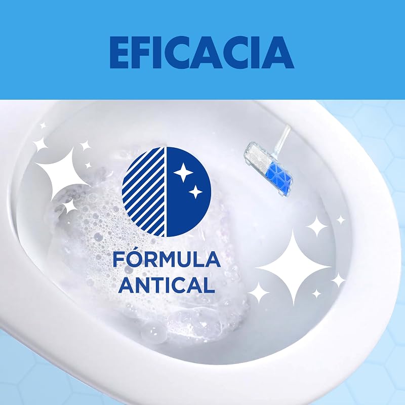 Fresh Boost Marine Wave WC Hangar, limpa, refresca e perfuma a sanita, frescura intensa, cabides de 10