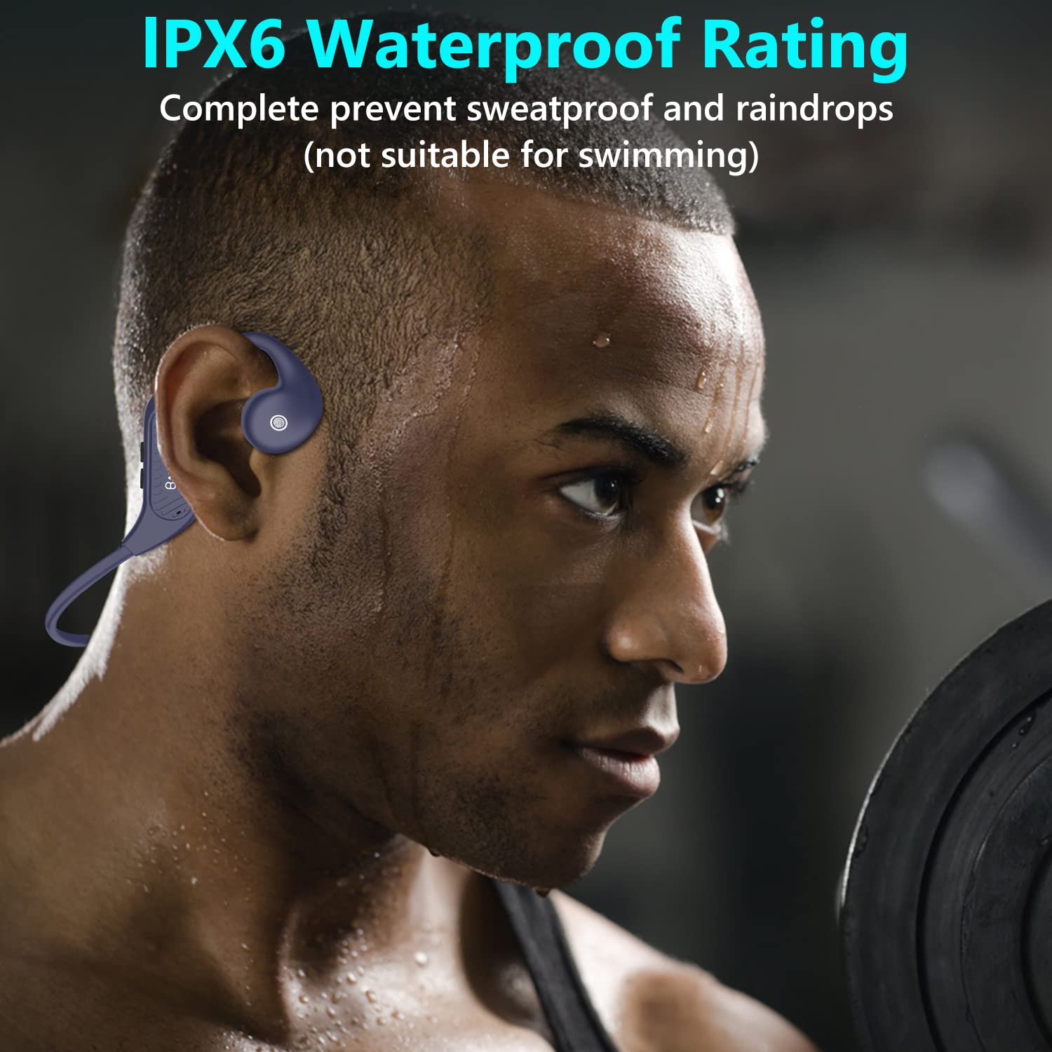 BANIGIPA Open Ear Headphones Wireless Bluetooth, Upgraded 5.3 Bluetooth Headphones with Microphone for Cell Phones, Waterproof Wireless Headset for Running, Cycling, Hiking, Driving,10 Hrs Playtime