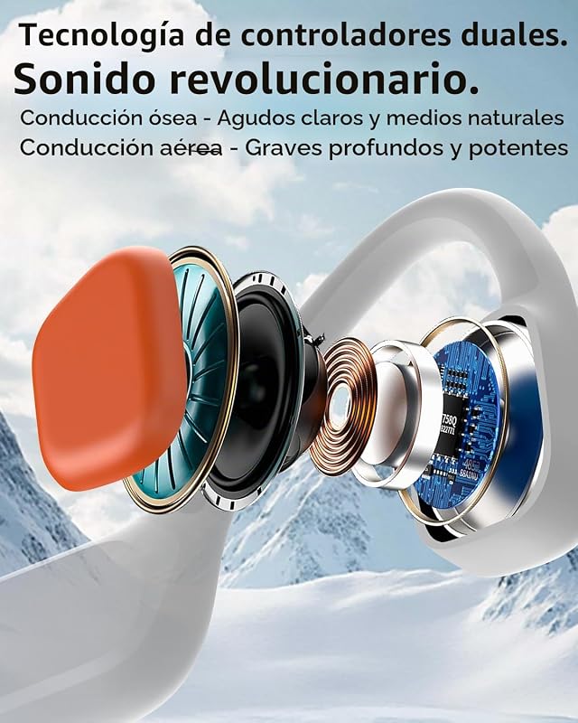 Auriculares Conducción Ósea Natación, IPX8, Bluetooth 6.0, MP3 8 GB