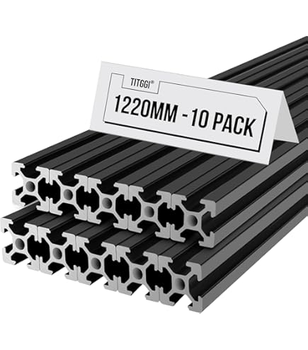 2-Pack 2020 T-Slot Aluminum Extrusion Profiles - Silver Anodized, 2000mm Length For DIY & CNC Projects