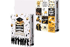 12 Days Graduation Countdown Gift Box,Fillable Surprise Paper Gift Packaging Boxes,Empty DIY Graduation Present Calendar Boxe