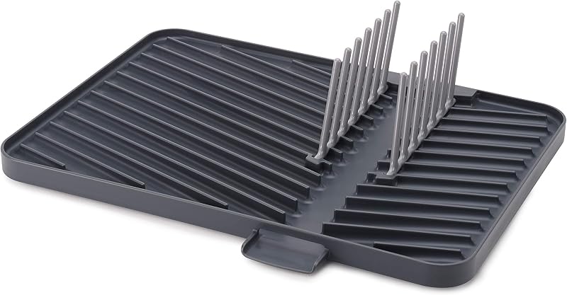Égouttoir de vidange en plastique réglable et pliable, égouttoir avec bac d'égouttement, gris